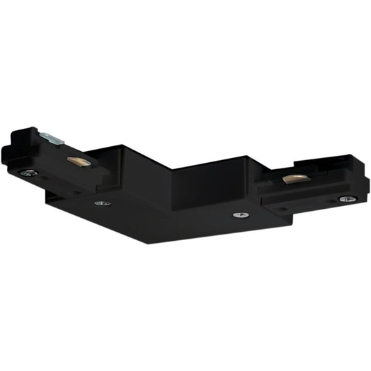 Nuvo Lighting L Connector | Transitional Black Track Lighting Accessory | Dry Location Connector | 1.5 x 7.25 in | Model TP147