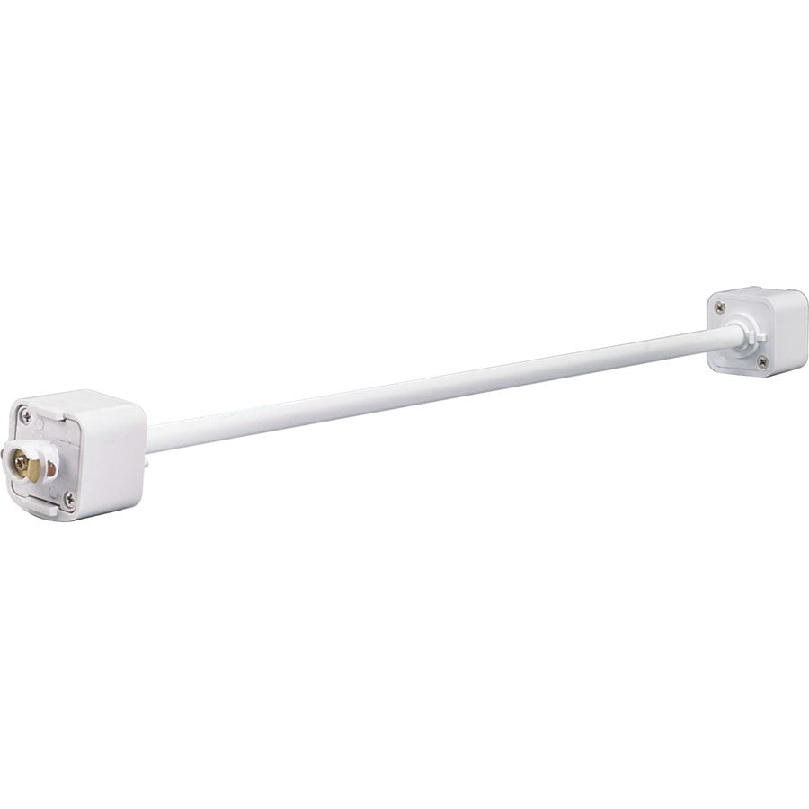 Nuvo Lighting 18in Extension Wand | White Transitional Track Light Accessory | Dry Location Indoor Use | 1.25 x 0.5 x 24 in | Model TP159