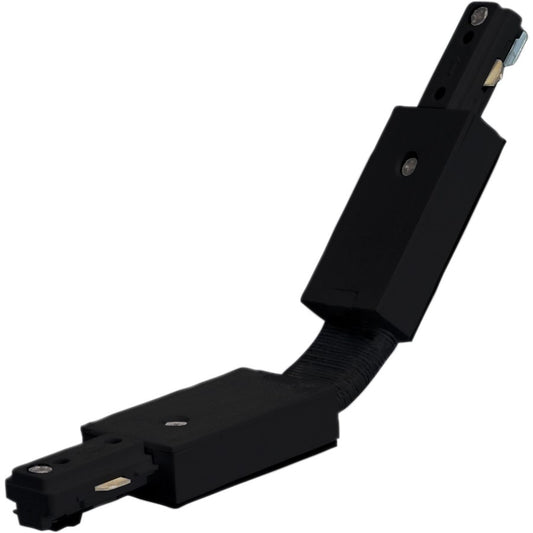 Nuvo Lighting Flexible Connector | Transitional Black Track Lighting Accessory | Dry Location Indoor Use | 72in Extension, 1.25 x 0.5 in | Model TP168