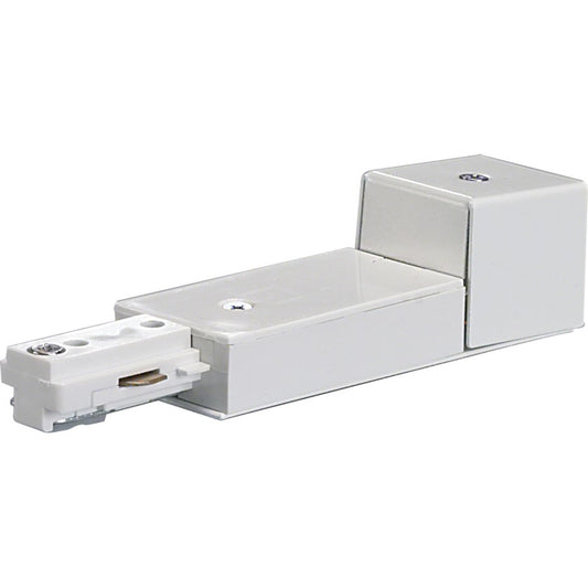 Nuvo Lighting Conduit Live End | White Transitional Track Lighting Hardware | Dry Location Power Feed | 72in Extension | Model TP169