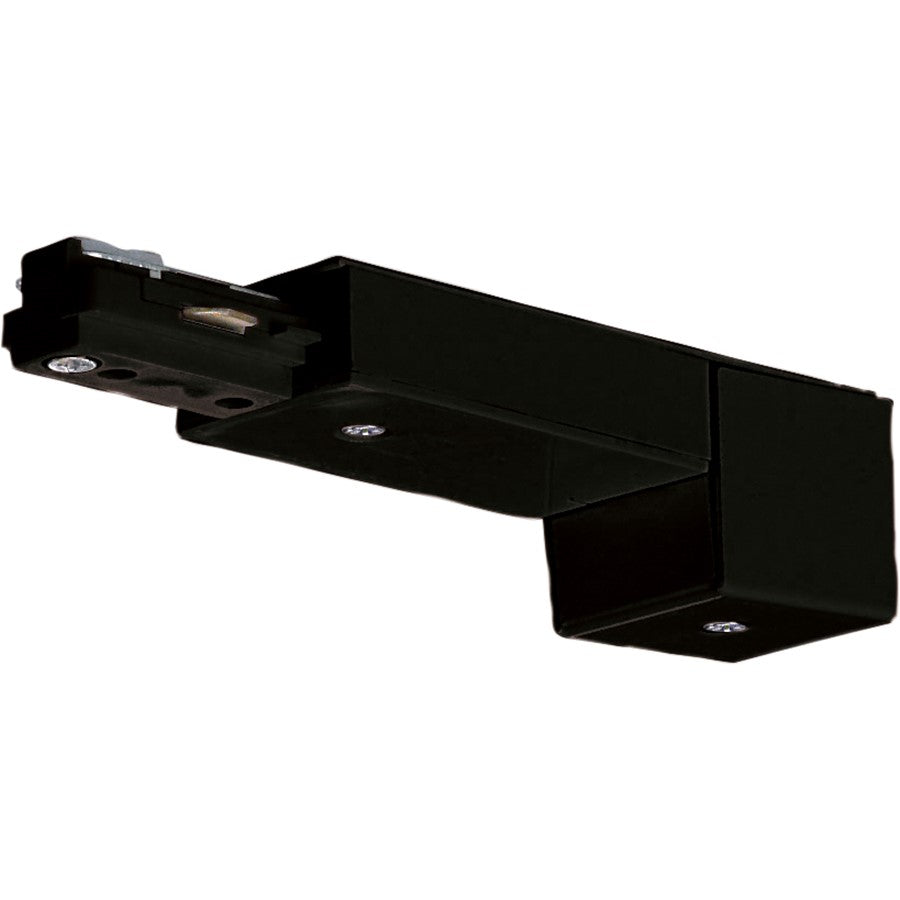 Nuvo Lighting Conduit Live End | Transitional Black Track Hardware | Kitchen & Living Room Track Lighting | 72in Extension, Dry Location | Model TP170