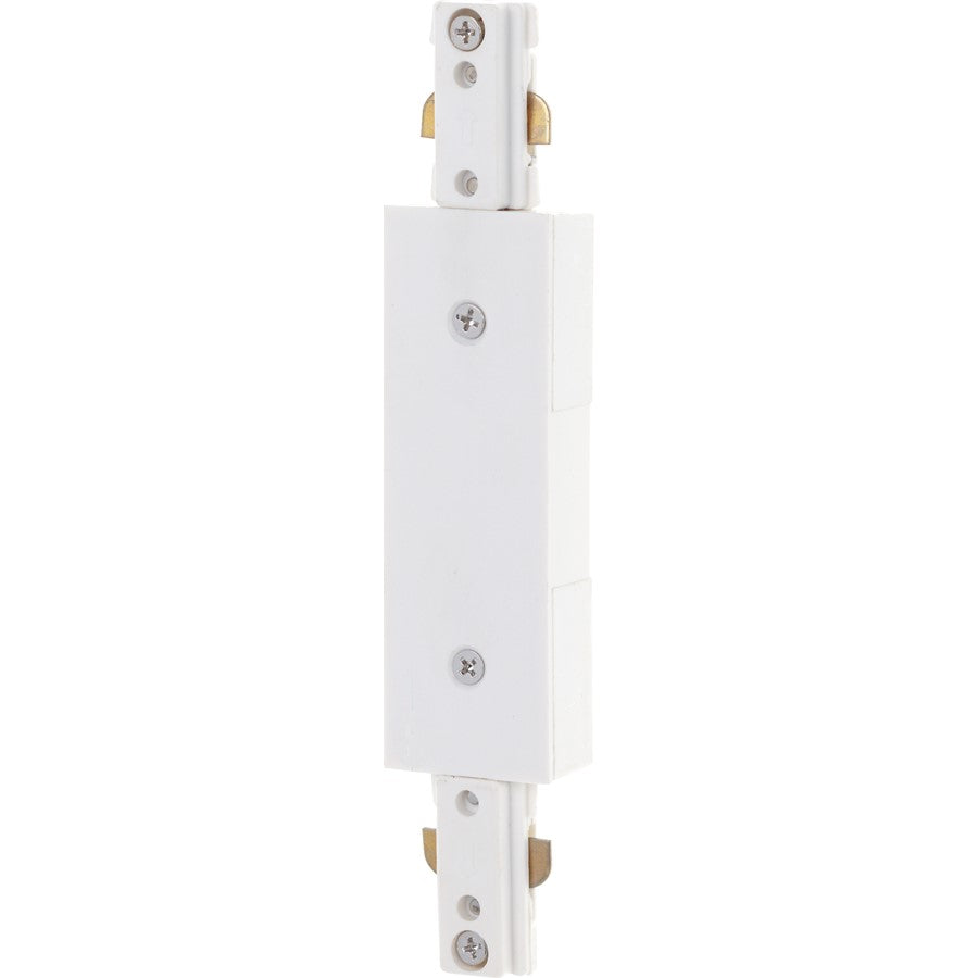 Nuvo Lighting Inline Feed 96in Track Lighting Connector | Transitional White | Kitchen & Hallway Power Feed | 96in L x 1.25in W x 0.5in H | Model TP171