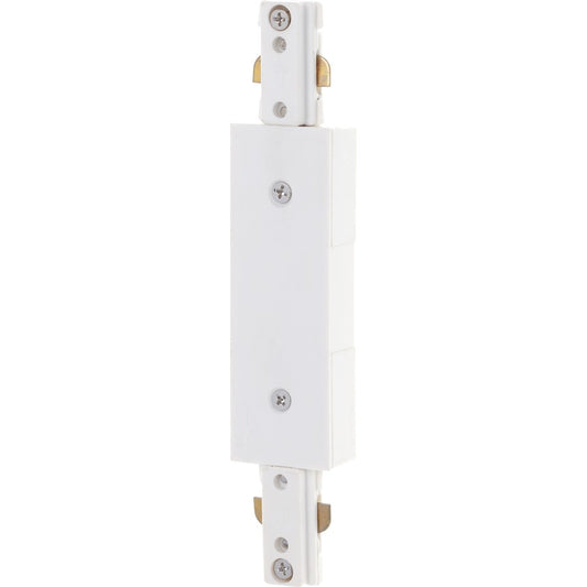Nuvo Lighting Inline Feed 96in Track Lighting Connector | Transitional White | Kitchen & Hallway Power Feed | 96in L x 1.25in W x 0.5in H | Model TP171