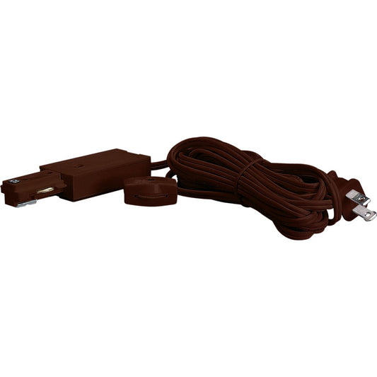 Nuvo Lighting Live End Cord Kit Brown | Transitional Track Lighting Accessory | Dry Location Indoor Use | 0.65 x 1.5 in | Model TP201