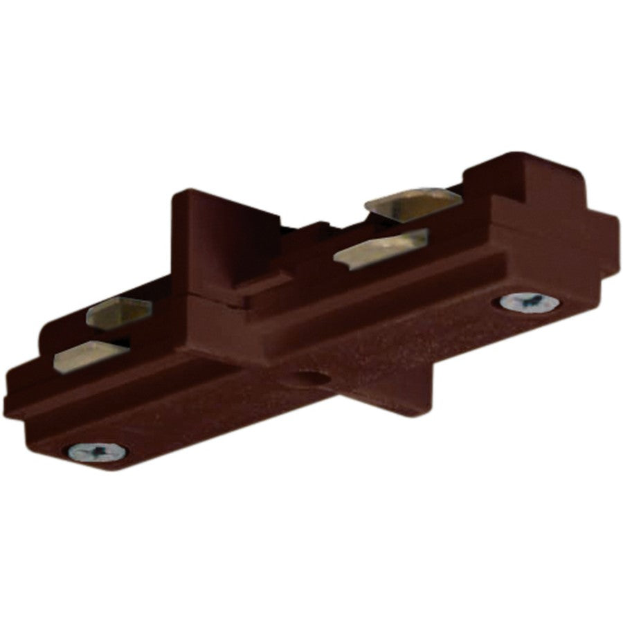 Nuvo Lighting Mini Straight Connector | Transitional Brown Track Lighting Accessory | Dry Location Indoor Use | 1.5 x 5 in | Model TP205