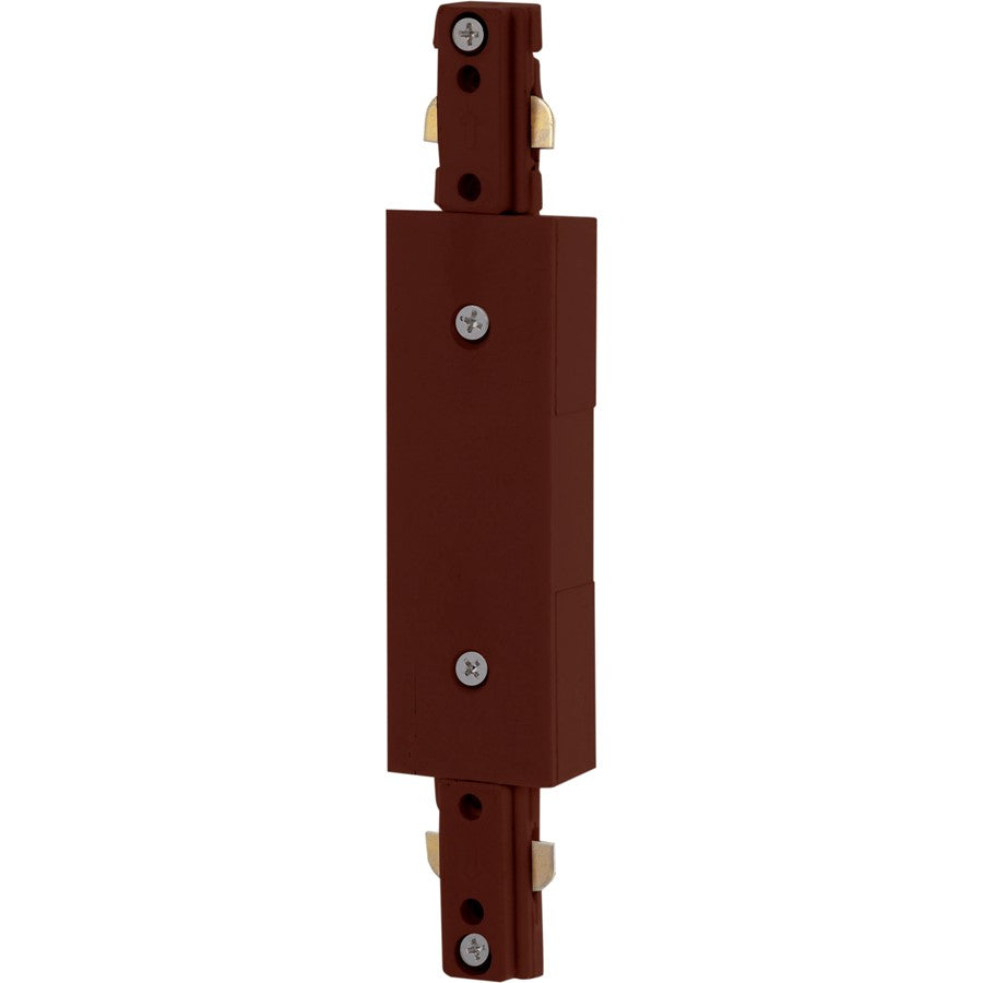Nuvo Lighting Inline Feed 96in Track Lighting Accessory | Transitional Brown | Dry Location Indoor Use | 1.25 x 0.5 in | Model TP211