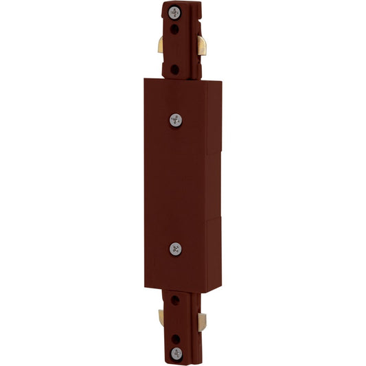 Nuvo Lighting Inline Feed 96in Track Lighting Accessory | Transitional Brown | Dry Location Indoor Use | 1.25 x 0.5 in | Model TP211