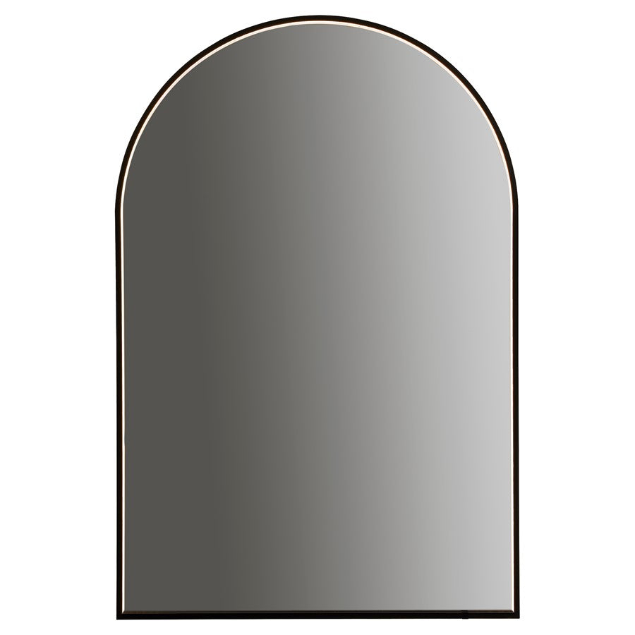 Oxygen Lighting Avior 24X36 Arch LED Mirror, Black