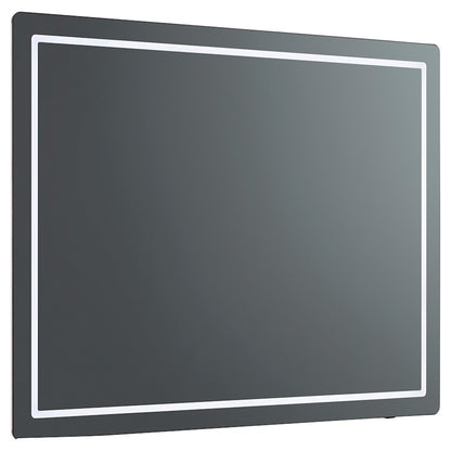 Oxygen Lighting Compact 48X48 LED Mirror, Black