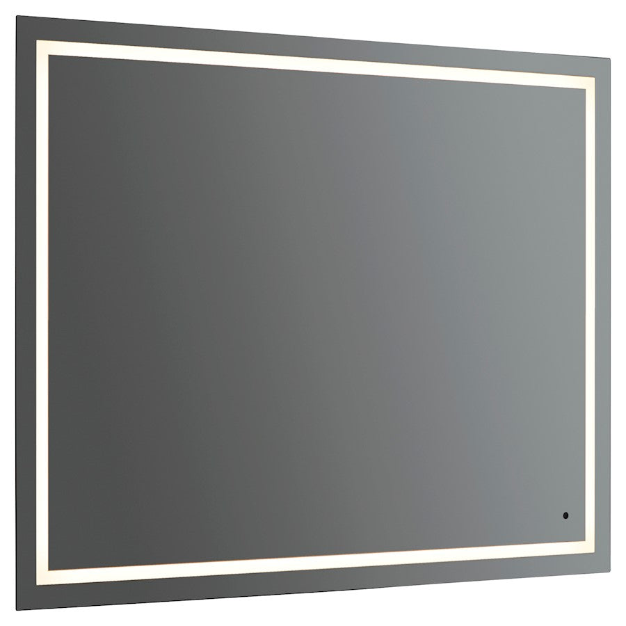 Oxygen Lighting Track 48X48 LED Mirror, Black