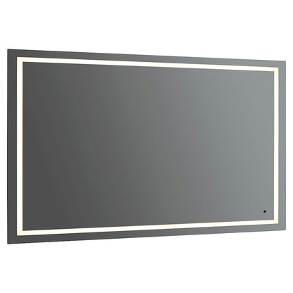 Oxygen Lighting Track 60X42 LED Mirror, Black
