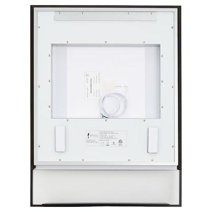 Oxygen Lighting Castore 24X32 LED Mirror, Black