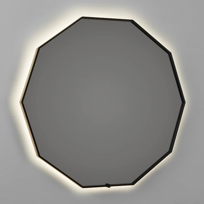 Oxygen Lighting Deca 24" LED Mirror, Black