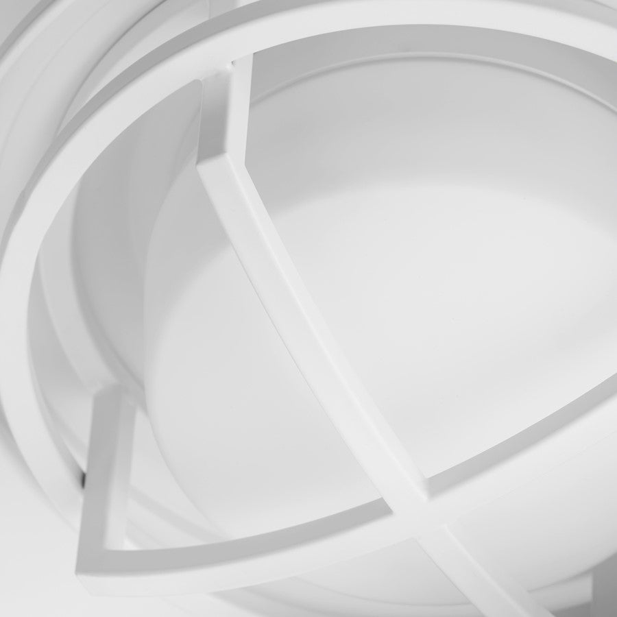 Oxygen Lighting Fleet 1 Light Fan Cage Kit, White/Satin Opal