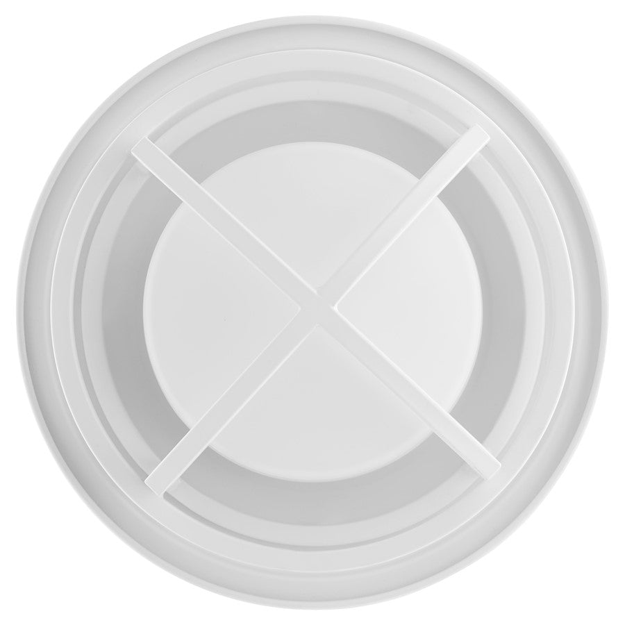 Oxygen Lighting Fleet 1 Light Fan Cage Kit, White/Satin Opal