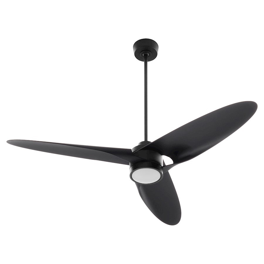 Oxygen Lighting Xega 1 Light 3 Blade 60" Ceiling Fan, Black