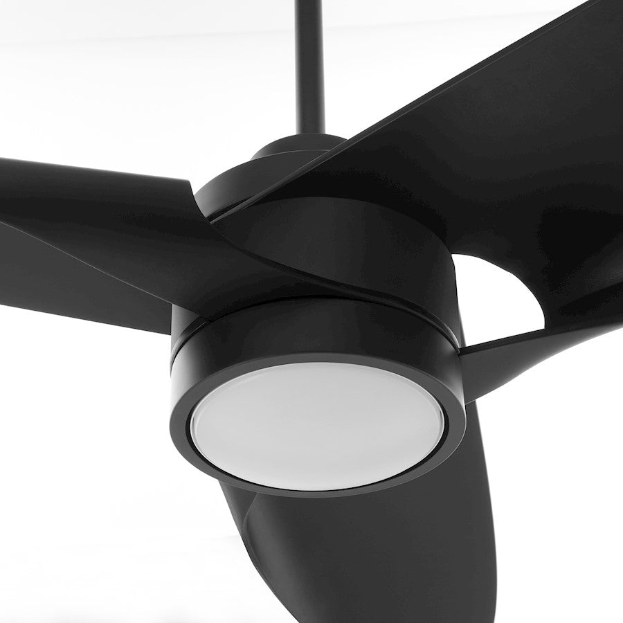 Oxygen Lighting Xega 1 Light 3 Blade 60" Ceiling Fan, Black