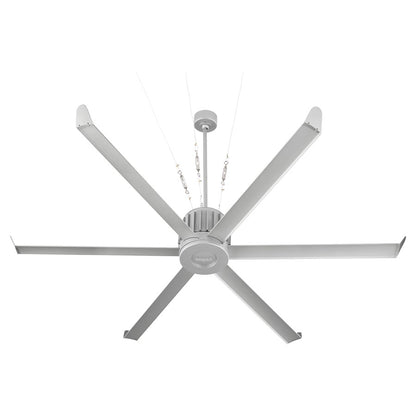 Oxygen Lighting Enorme 78" Ceiling Fan, Classic Nickel