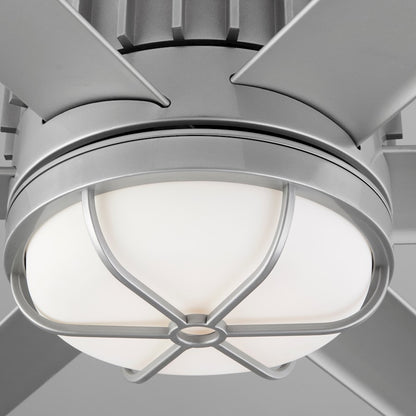 Oxygen Lighting Enorme 78" Ceiling Fan, Classic Nickel