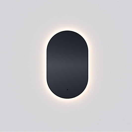 Oxygen Lighting Argo 22X48 Capsule LED Mirror, Brushed Brass - 3-1402-55