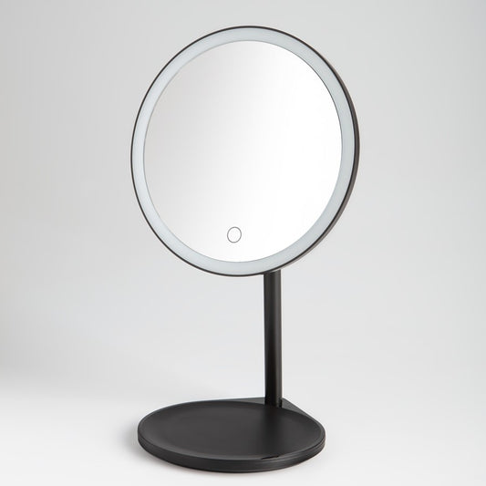 Oxygen Lighting Solo 8.5X13.25 LED Makeup Mirror, Black - 3-2001-15
