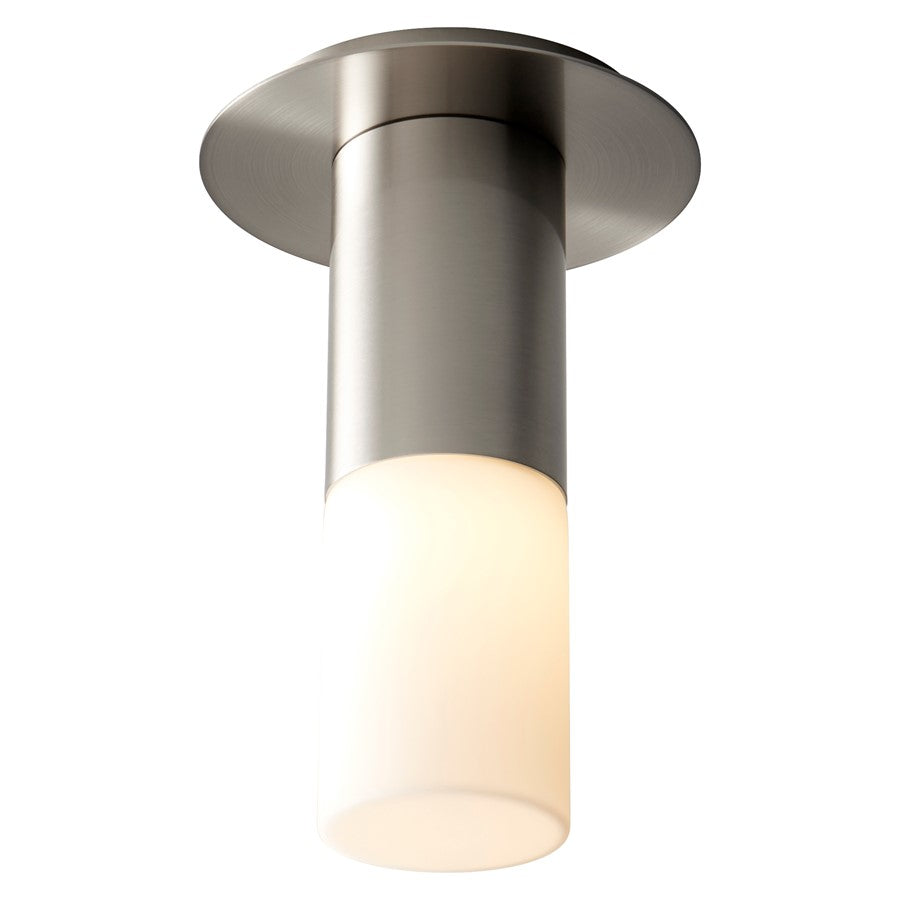 Oxygen Lighting Pilar Sm Glass 2700K Ceiling Mount, Satin Nickel