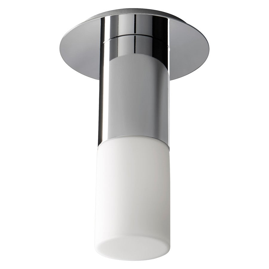 Oxygen Lighting Pilar Sm Glass 3500K Ceiling Mount, Pol Nickel - 3-308-35120
