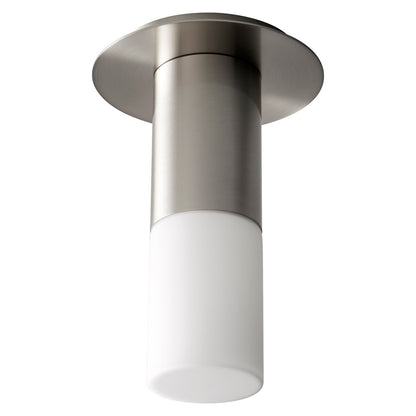 Oxygen Lighting Pilar Sm Glass 3500K Ceiling Mount, Satin Nickel - 3-308-35124