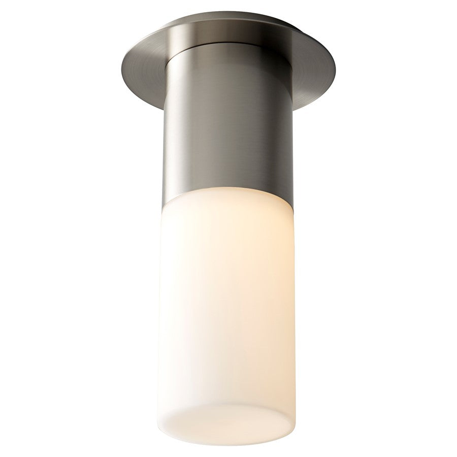 Oxygen Lighting Pilar Lg Glass 3500K Ceiling Mount, Satin Nickel