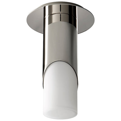 Oxygen Lighting Ellipse 1 Light Ceiling, White/Glass
