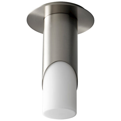 Oxygen Lighting Ellipse 1 Light Ceiling, White/Glass
