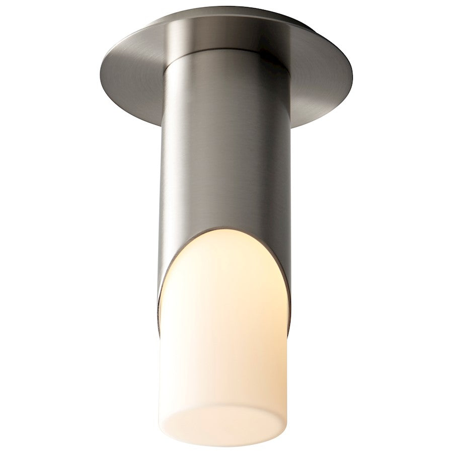 Oxygen Lighting Ellipse 1 Light Ceiling, White/Glass