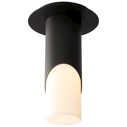 Oxygen Lighting Ellipse 1 Light Ceiling, White/Acrylic