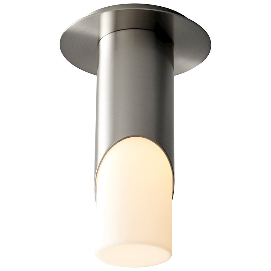 Oxygen Lighting Ellipse 1 Light Ceiling, White/Acrylic