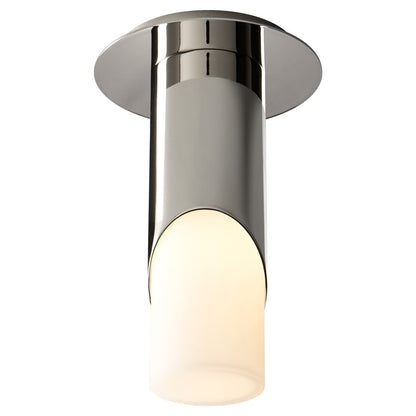 Oxygen Lighting Ellipse Sm Glass 2700K Ceiling Mount, Pol Nickel