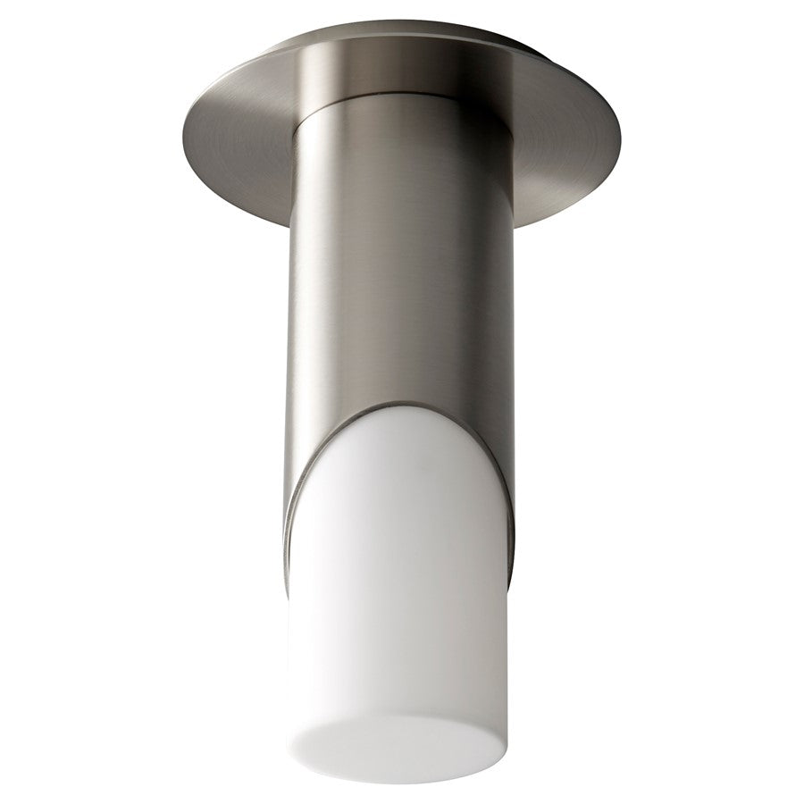 Oxygen Lighting Ellipse Sm Acrylic 2700K Ceiling Mount, Nickel - 3-353-27224
