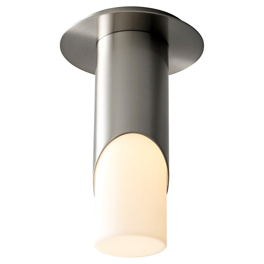 Oxygen Lighting Ellipse Sm Acrylic 2700K Ceiling Mount, Nickel