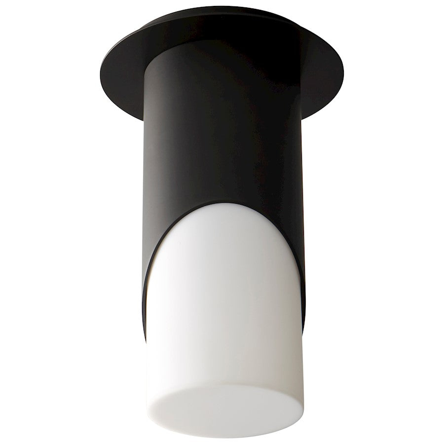 Oxygen Lighting Ellipse 1 Light Ceiling, White/Acrylic