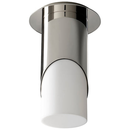Oxygen Lighting Ellipse 1 Light Ceiling, White/Acrylic