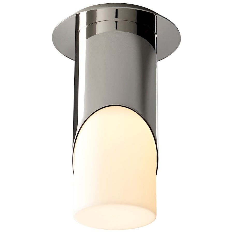 Oxygen Lighting Ellipse 1 Light Ceiling, White/Acrylic