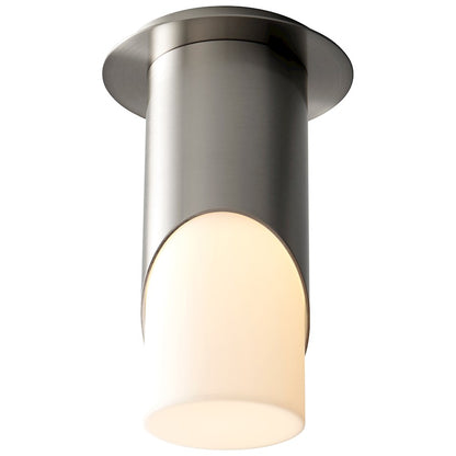 Oxygen Lighting Ellipse 1 Light Ceiling, White/Acrylic