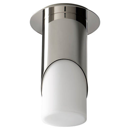 Oxygen Lighting Ellipse Lg Glass 2700K Ceiling Mount, Pol Nickel - 3-354-27120