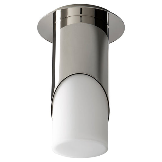 Oxygen Lighting Ellipse Lg Glass 3500K Ceiling Mount, Pol Nickel - 3-354-35120