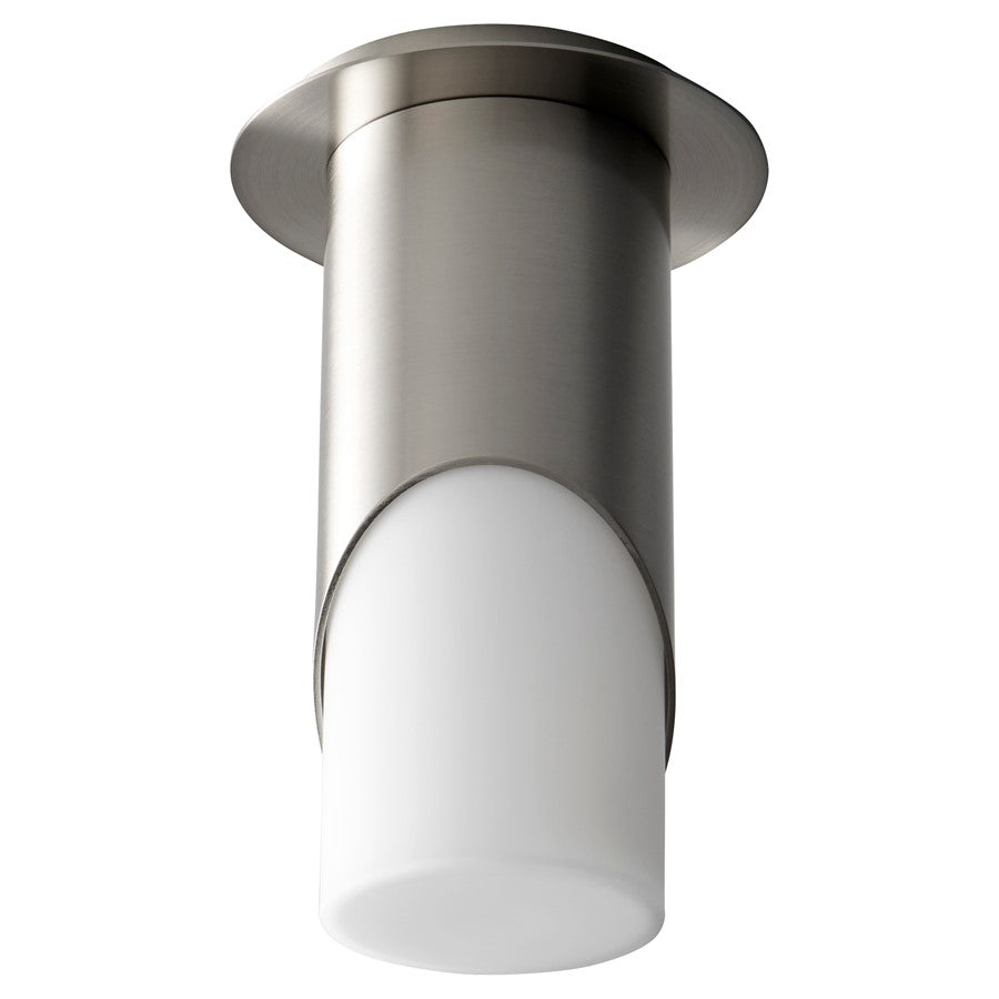 Oxygen Lighting Ellipse Lg Glass 3500K Ceiling Mount, Satin Nickel - 3-354-35124