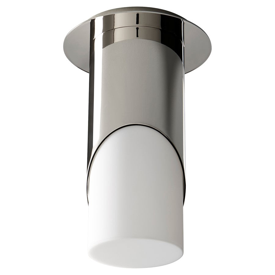 Oxygen Lighting Ellipse Lg Acrylic 3500K Ceiling Mount, Pol Nickel - 3-354-35220