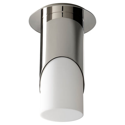 Oxygen Lighting Ellipse Lg Acrylic 3500K Ceiling Mount, Pol Nickel - 3-354-35220