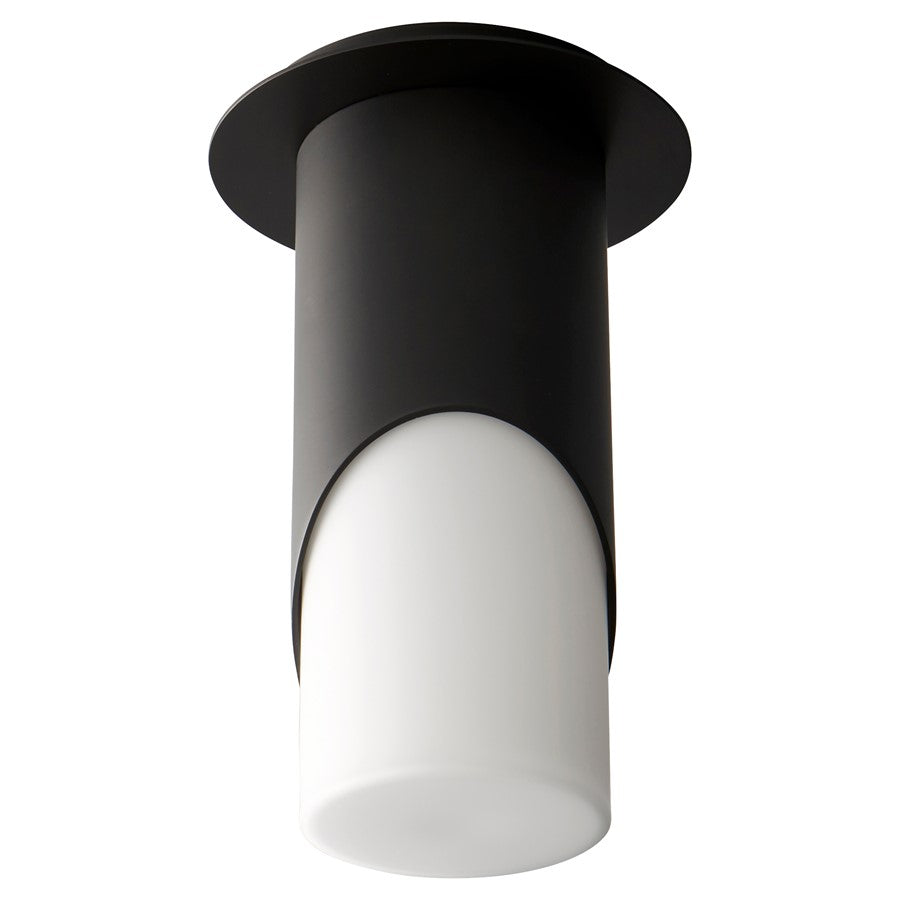 Oxygen Lighting Ellipse Lg Glass 4000K Ceiling Mount, Black - 3-354-40115