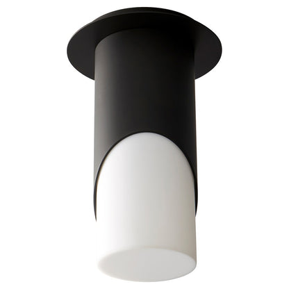 Oxygen Lighting Ellipse Lg Acrylic 4000K Ceiling Mount, Black - 3-354-40215