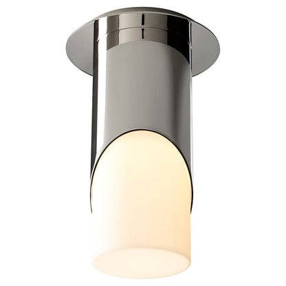 Oxygen Lighting Ellipse Lg Acrylic 4000K Ceiling Mount, Pol Nickel