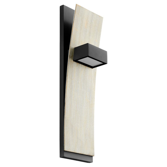 Oxygen Lighting Dario 3500K Sconce, Black/Oak - 3-400-351541